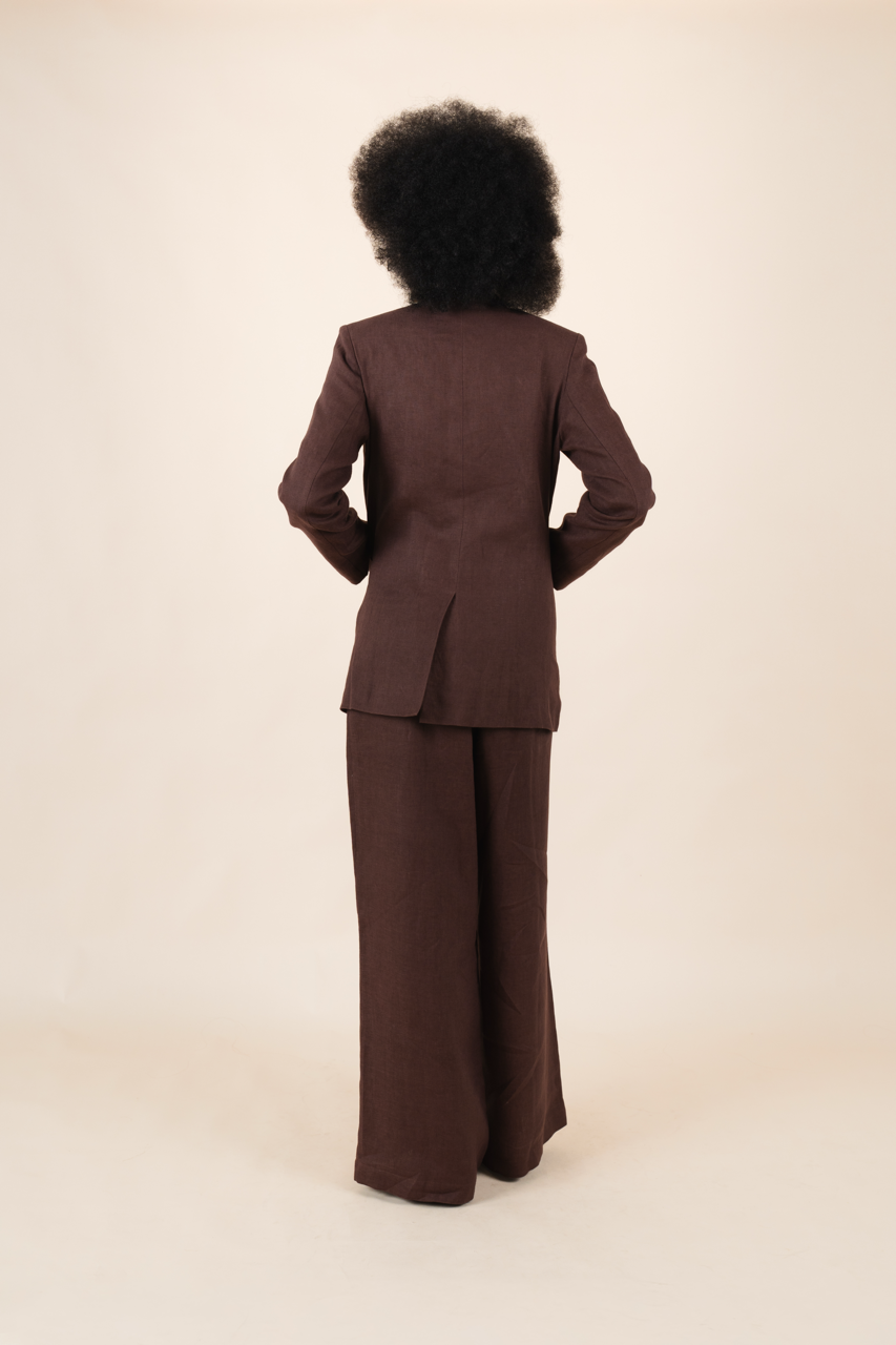 Maddie blazer in Chocolate Brown